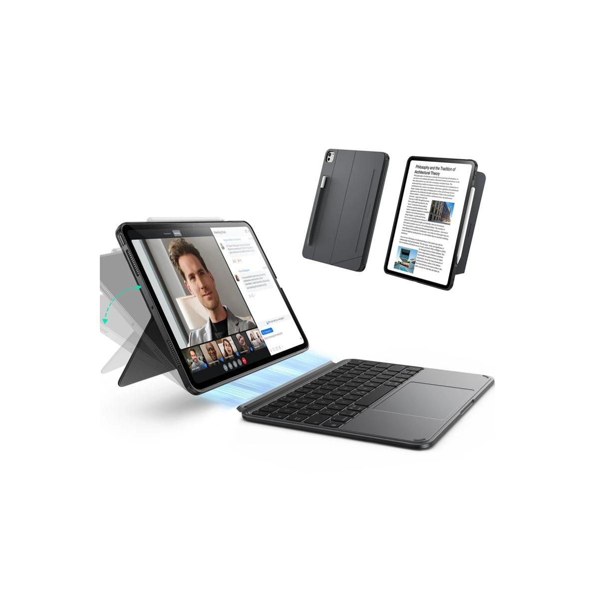 ESR Apple iPad Air 11 (2024) Shift Manyetik Klavyeli Tablet Kılıfı